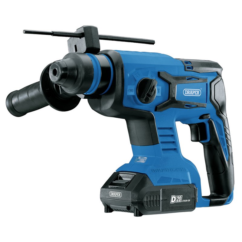 D20 20V Brushless Sds+ Rotary Hammer Drill With 2 X 2.0Ah Batteries And Charger