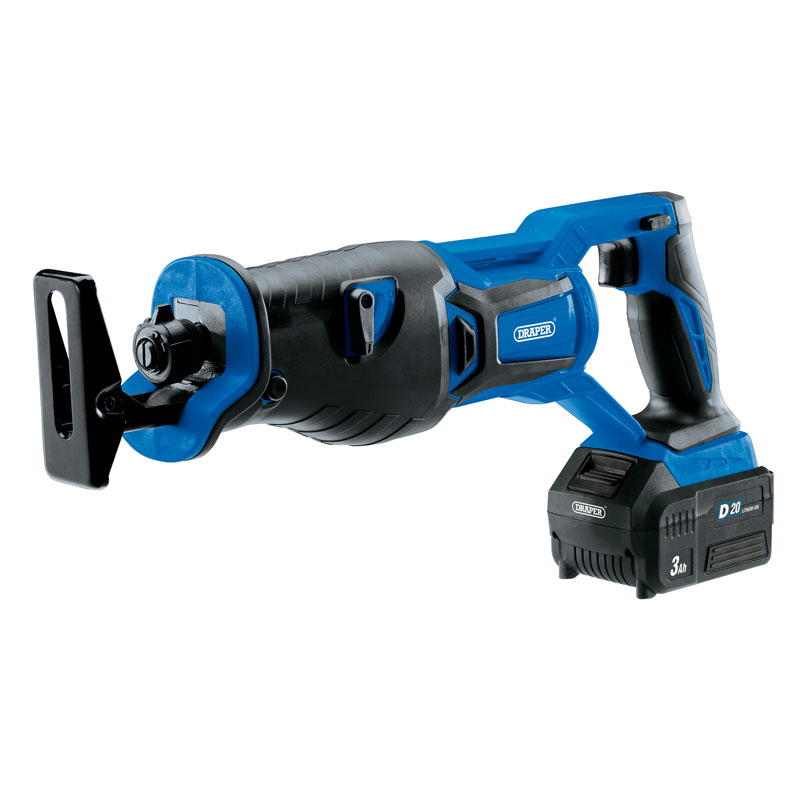 D20 20V Brushless Reciprocating Saw With 1X 3Ah Battery And Fast Charger