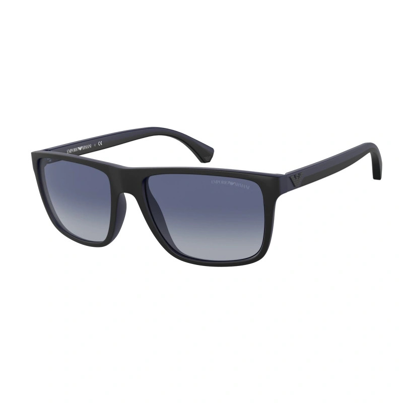 Emporio Armani Black Frame with Gradient Blue Lens