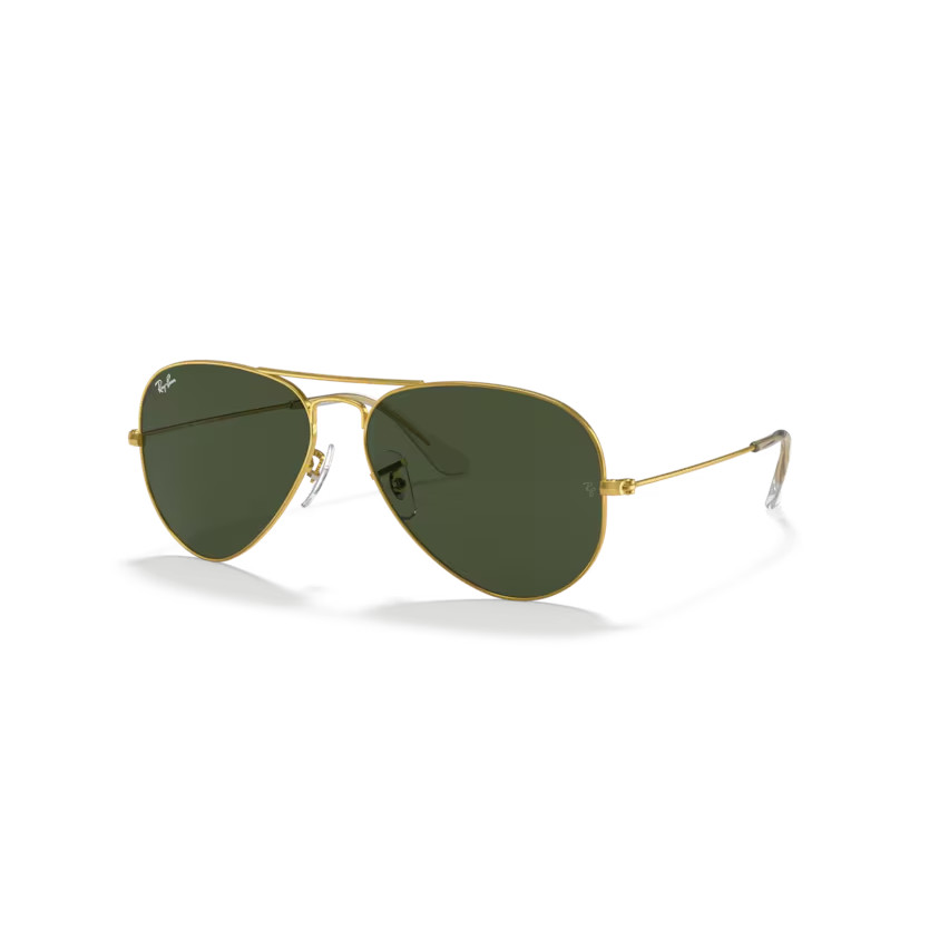 Aviator Gold with Green Classic Lens