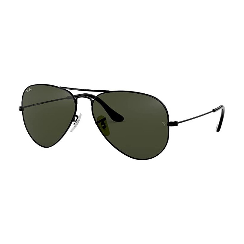 Aviator Black with Green Classic Lens