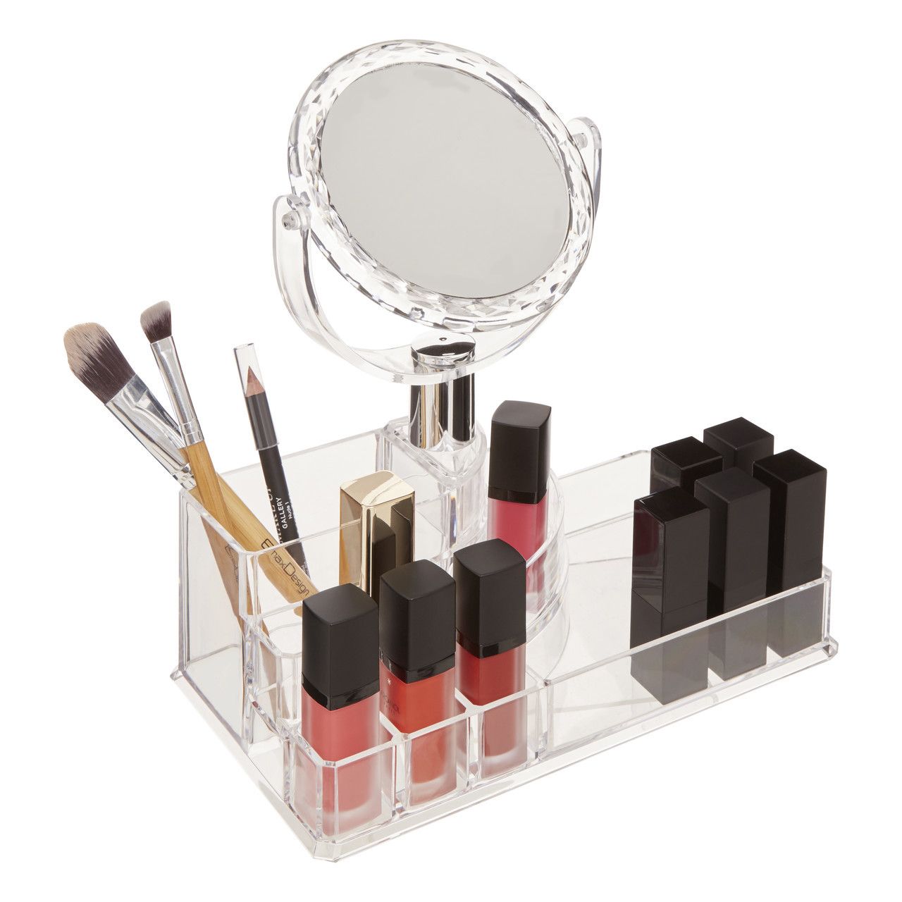 Homewares Cosmetic Organiser With Mirror