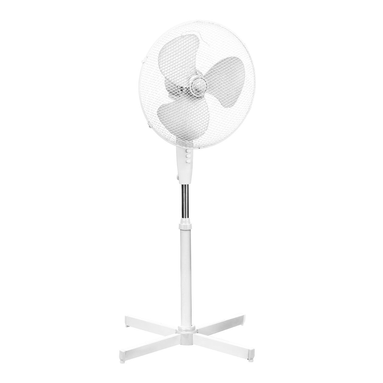Homewares 3 Speeds Oscillation White Floor Standing Fan