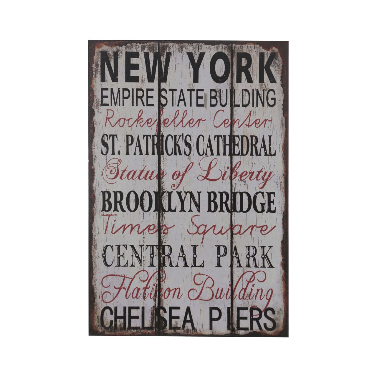 Homewares New York Plaque