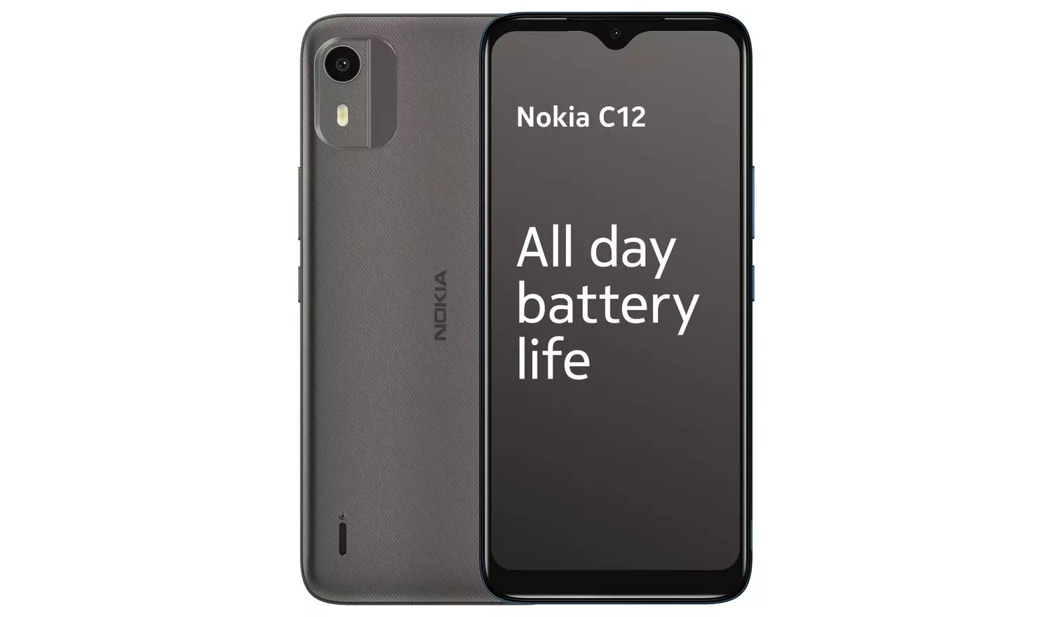 Nokia C12 Mobile Phone - Charcoal