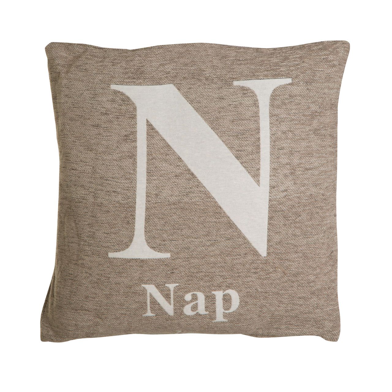 Homewares Natural Nap Words Cushion