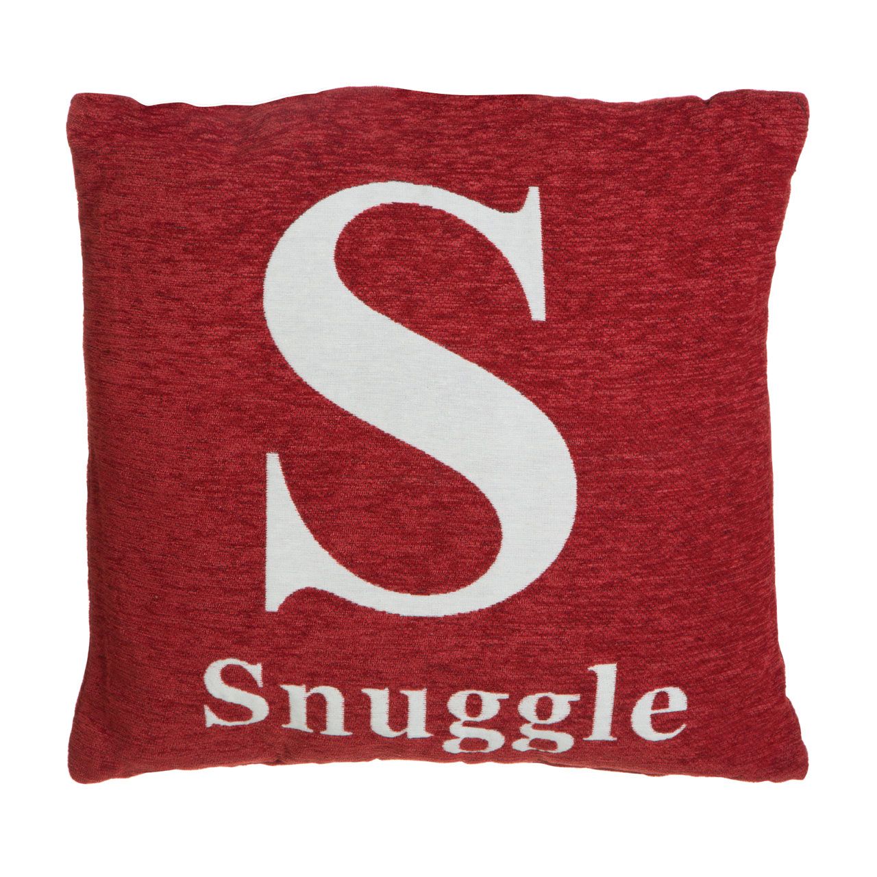Homewares Words Snuggle Red Cushion