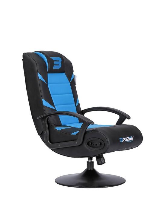 BraZen Pride 2.1 Bluetooth Gaming Chair - Black and Blue