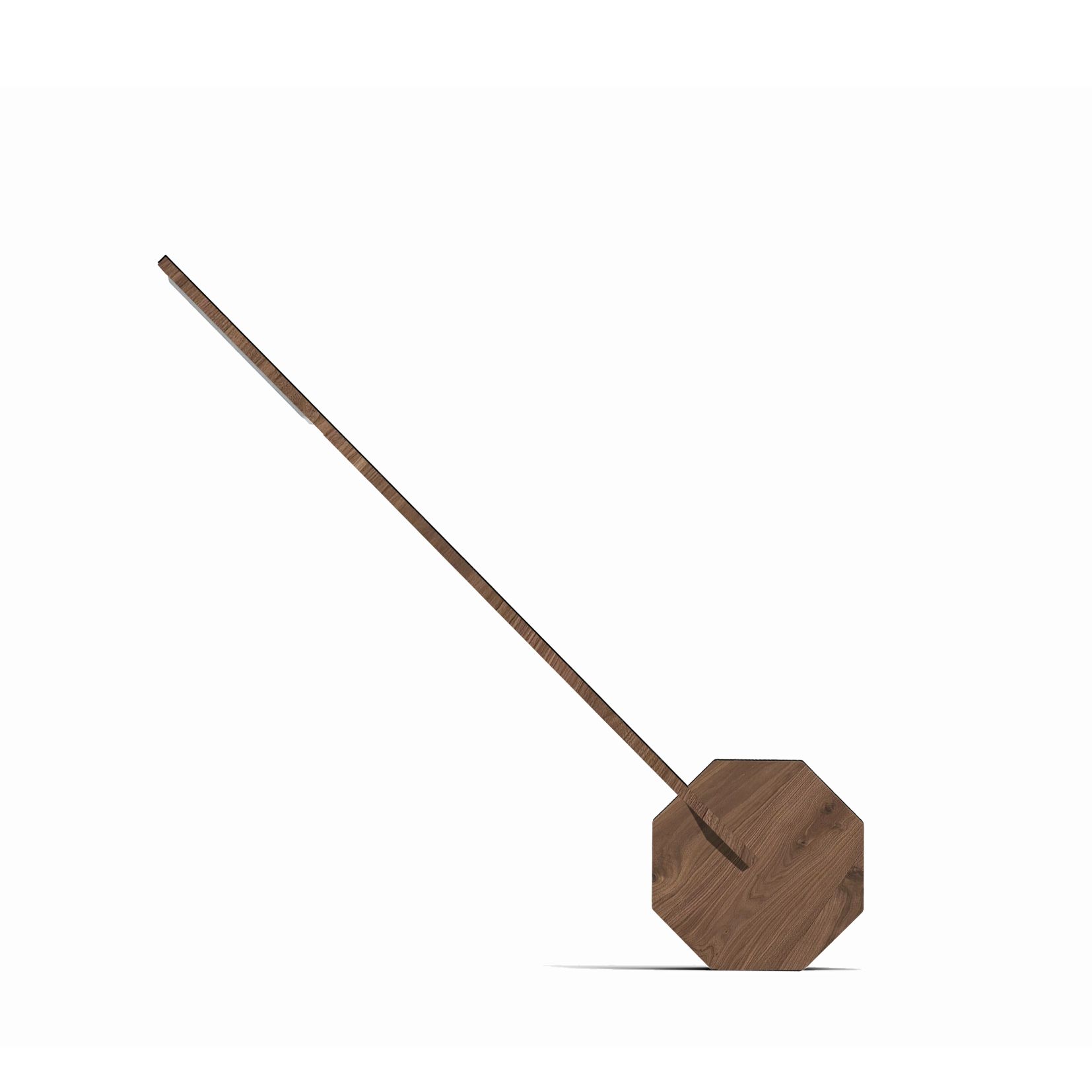 Gingko Octagon One Portable Desk Light Walnut