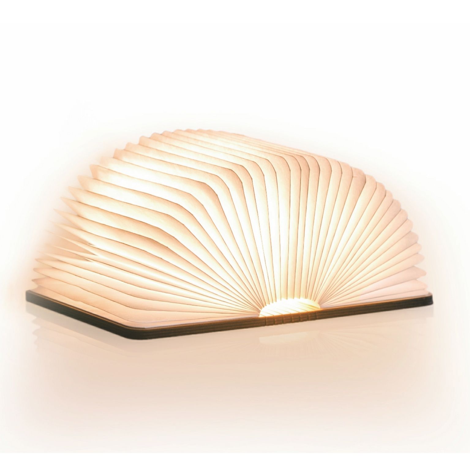 Gingko Natural Wood Smart Book Light Mini Walnut