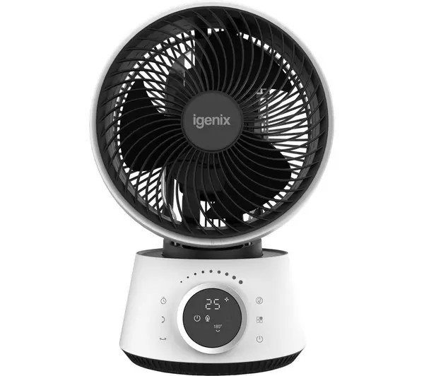 Igenix Digital 9in Turbo Fan White