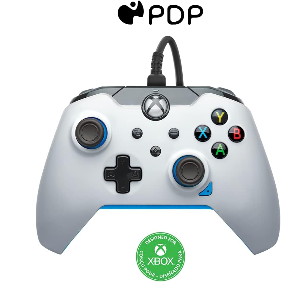 PDP Wired Controller Ion White for Xbox X/S