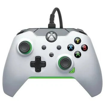 PDP Wired Controller Neon White for Xbox X/S